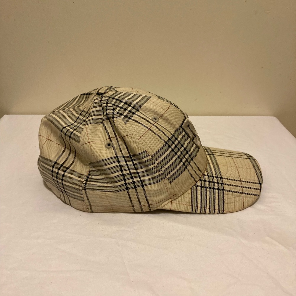 DC Beige Plaid Baseball Cap with Black Accents - Picture 6 of 9